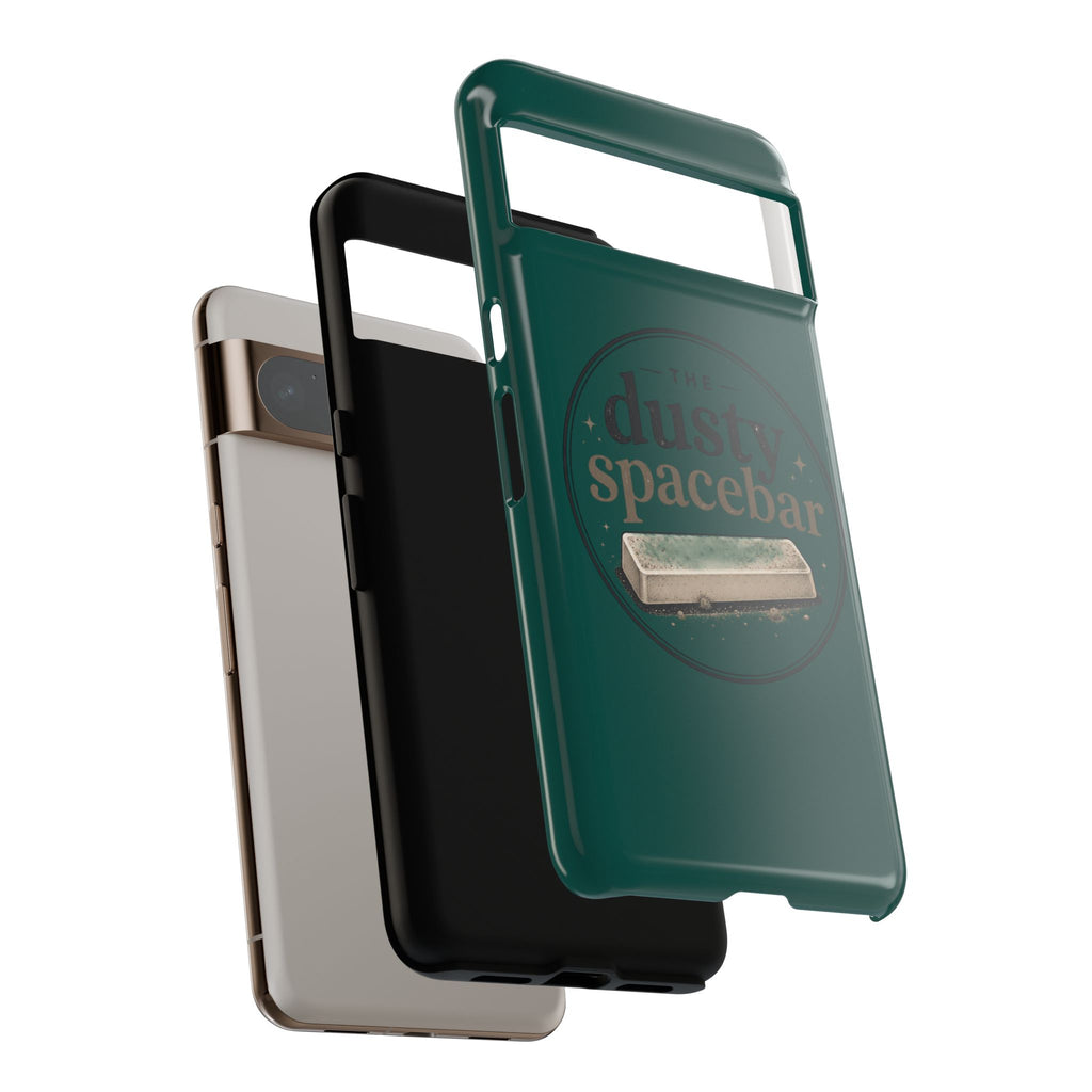 Tough Cases — Rugged Green “dusty spacebar” Phone Case