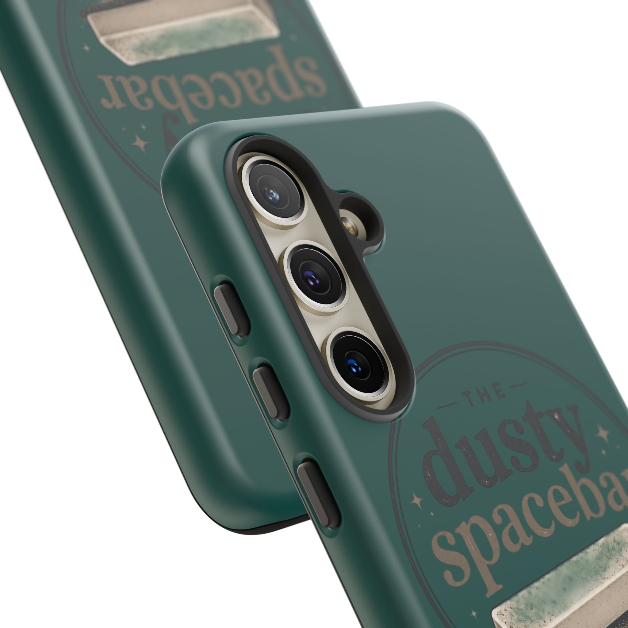 Tough Cases — Rugged Green “dusty spacebar” Phone Case