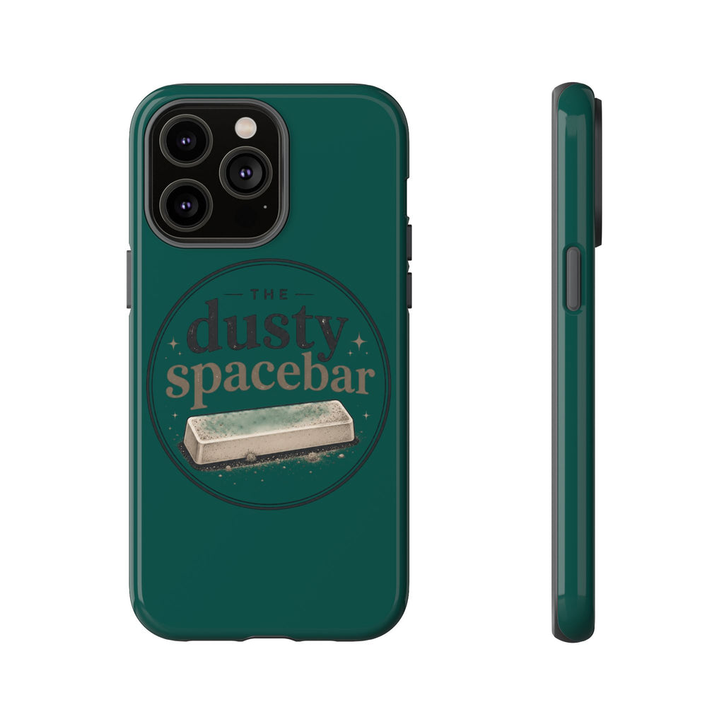 Tough Cases — Rugged Green “dusty spacebar” Phone Case