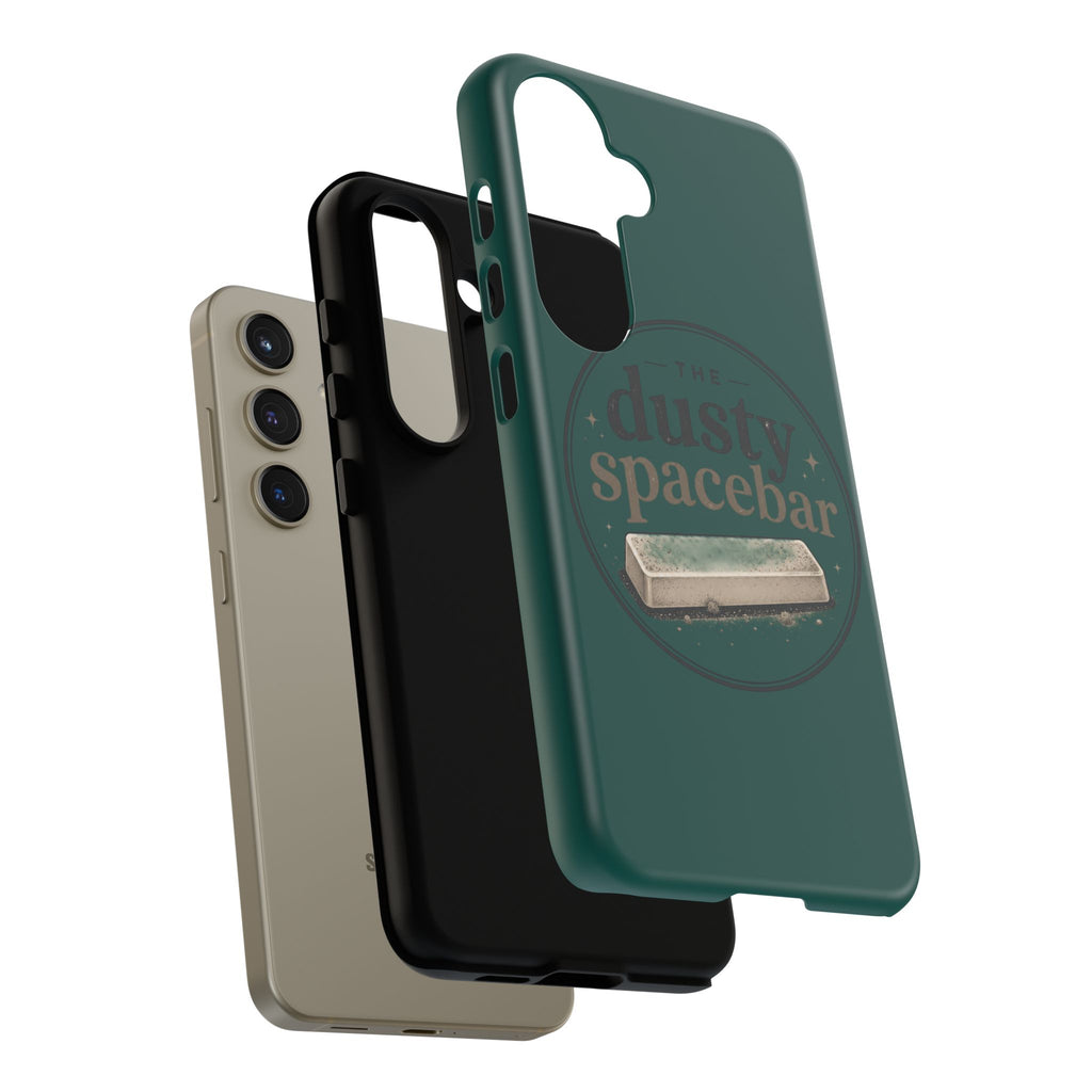 Tough Cases — Rugged Green “dusty spacebar” Phone Case