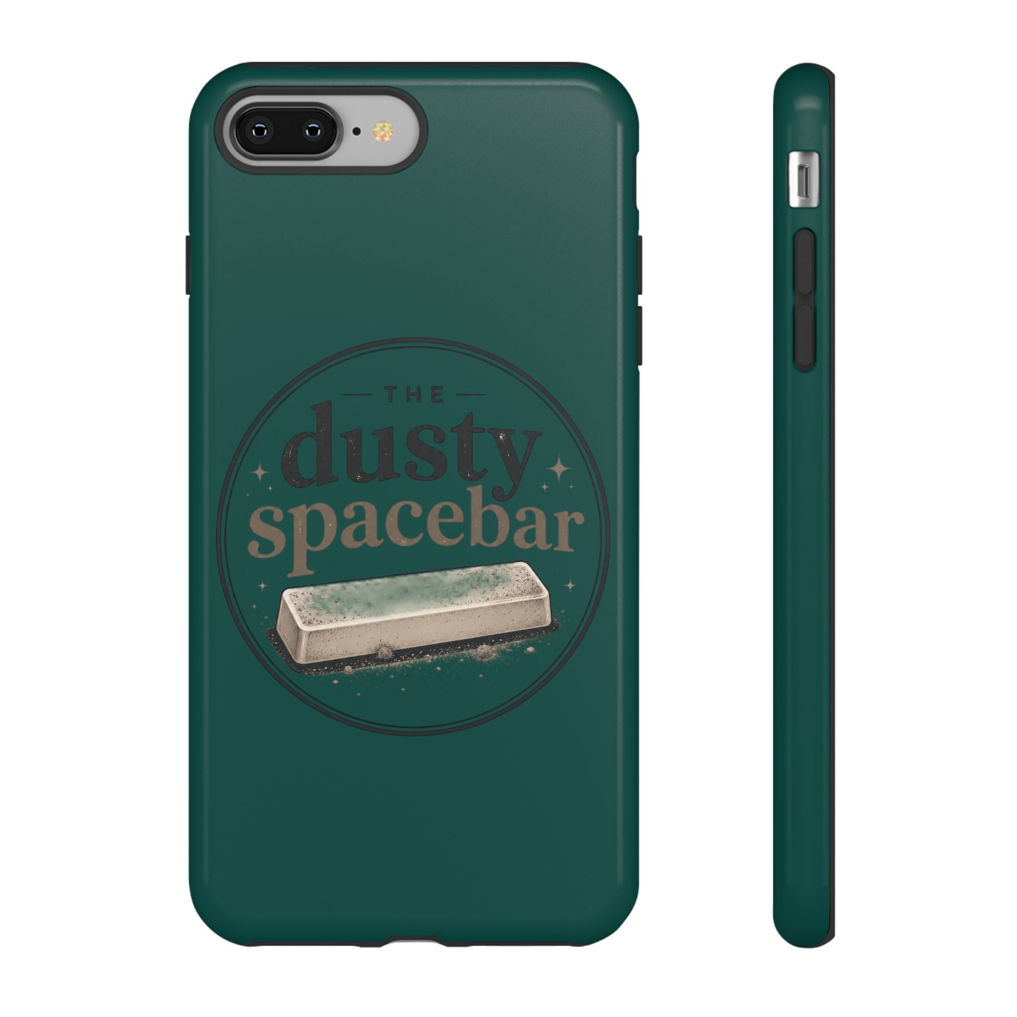 Tough Cases — Rugged Green “dusty spacebar” Phone Case