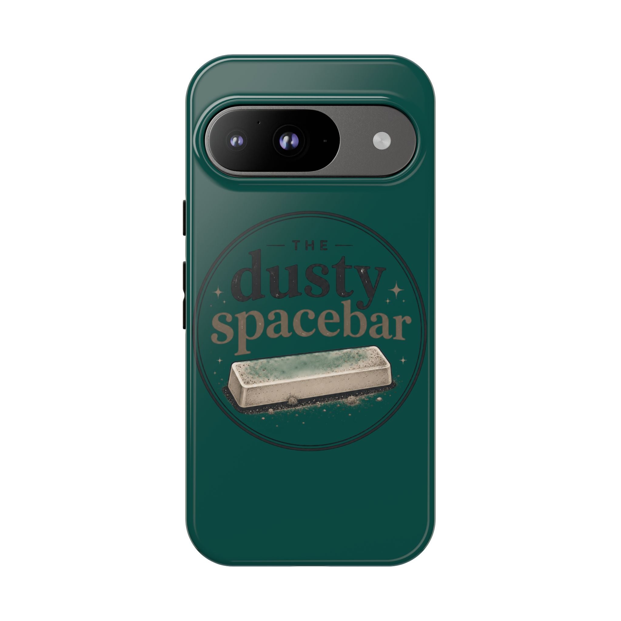 Tough Cases — Rugged Green “dusty spacebar” Phone Case