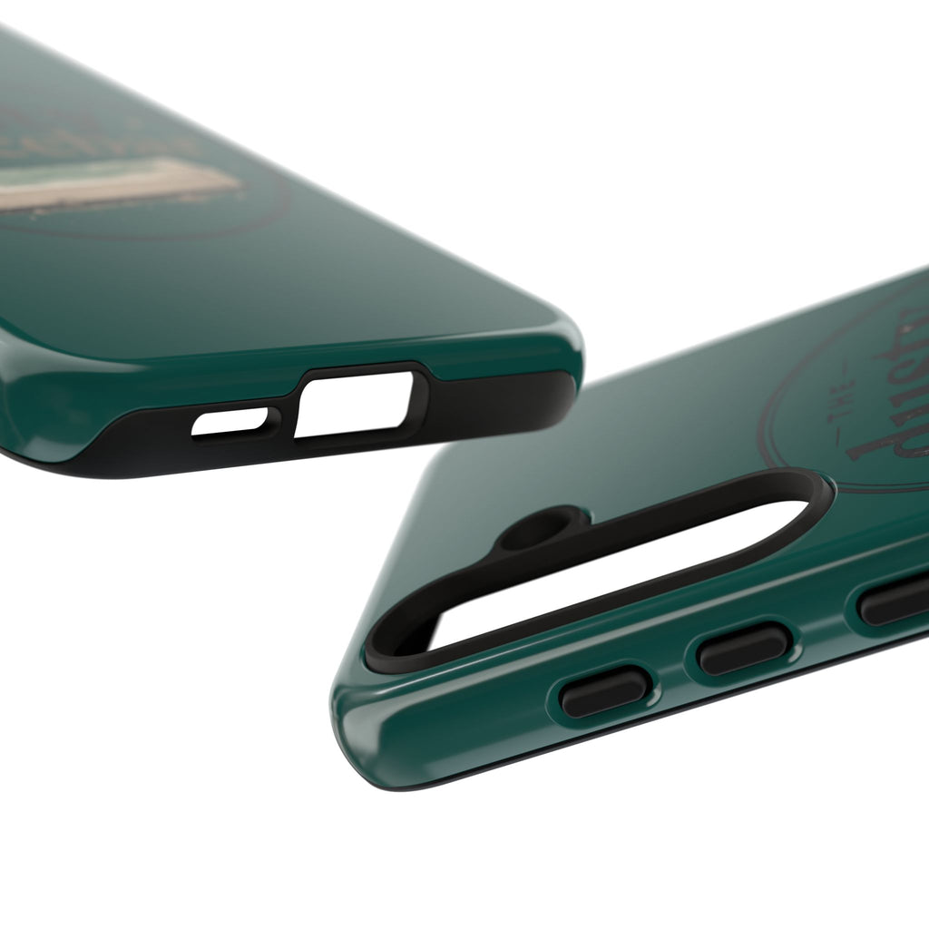 Tough Cases — Rugged Green “dusty spacebar” Phone Case