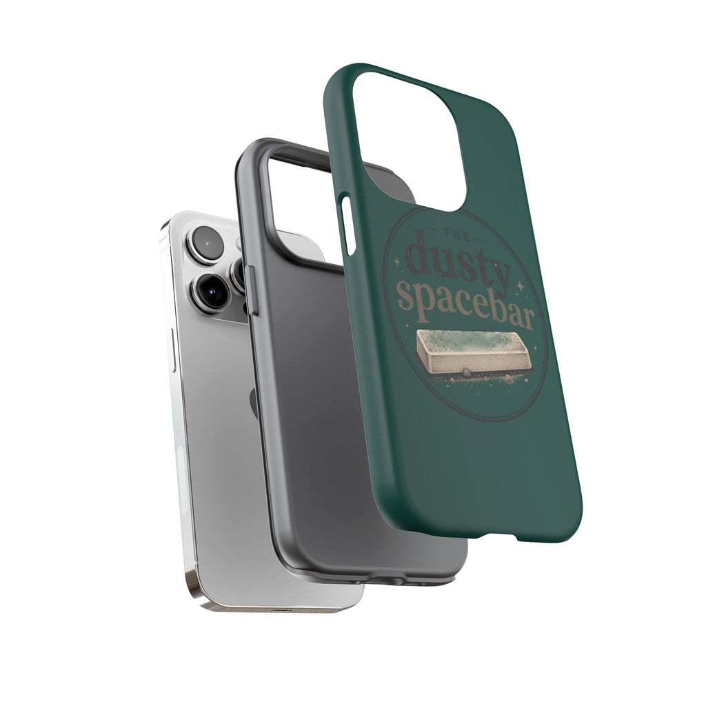 Tough Cases — Rugged Green “dusty spacebar” Phone Case