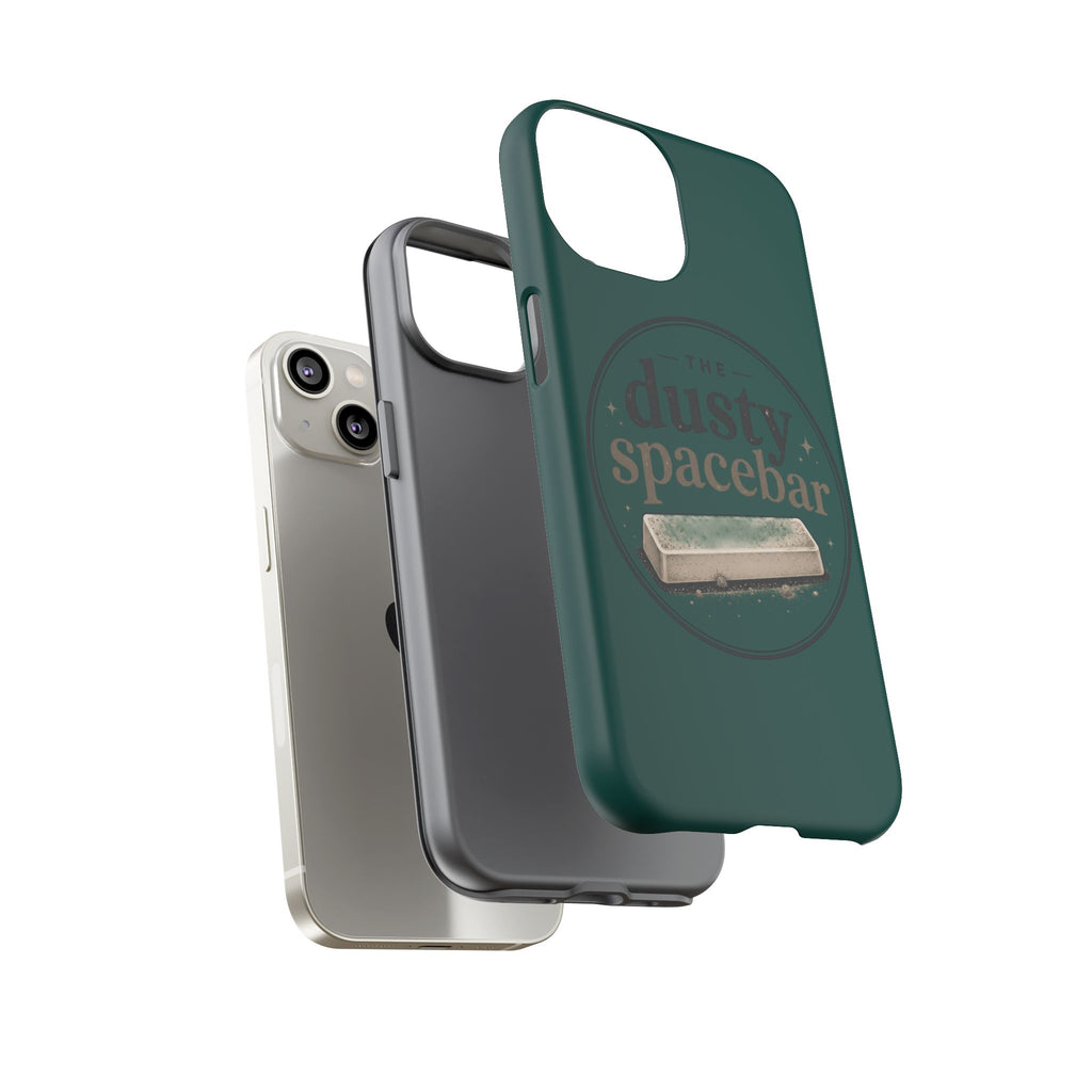 Tough Cases — Rugged Green “dusty spacebar” Phone Case