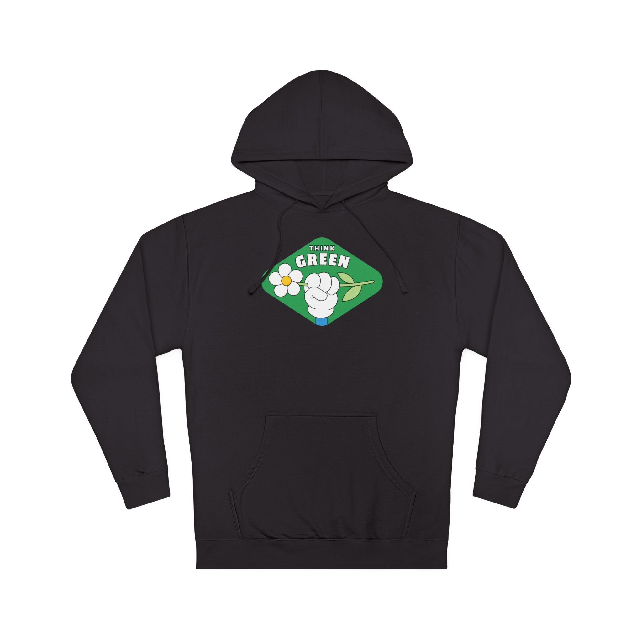 Green Fist Hoodie - "The Green" Eco Unity Graphic Pullover