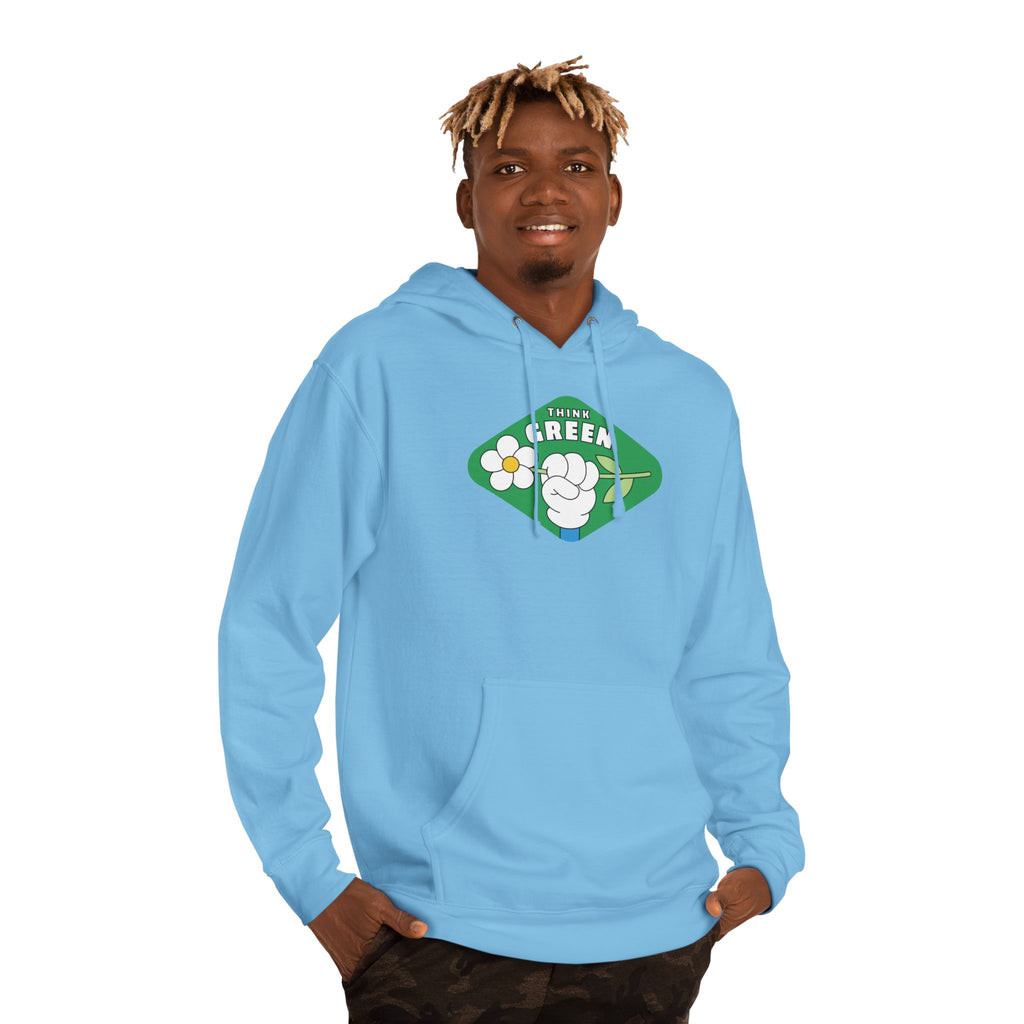 Green Fist Hoodie - "The Green" Eco Unity Graphic Pullover