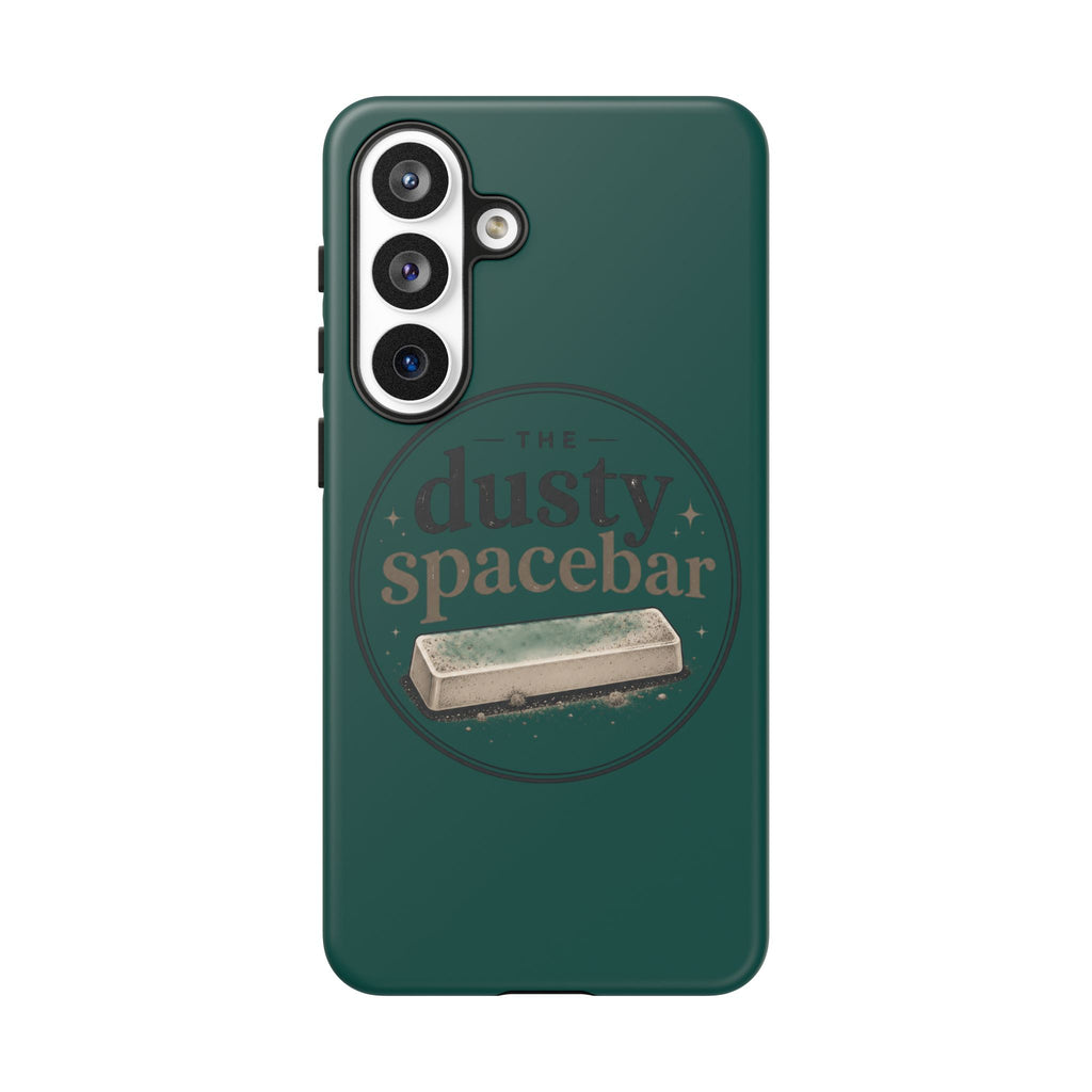 Tough Cases — Rugged Green “dusty spacebar” Phone Case