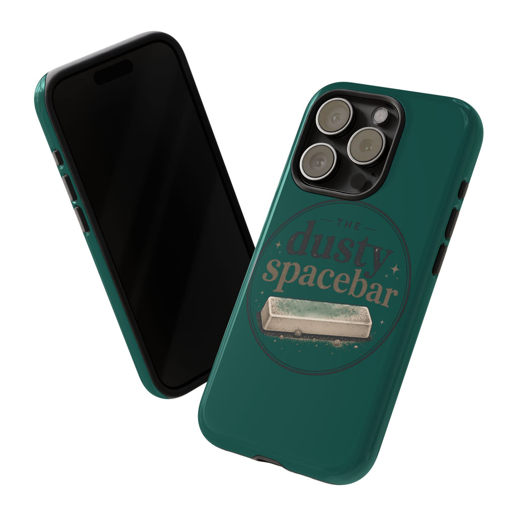 Tough Cases — Rugged Green “dusty spacebar” Phone Case