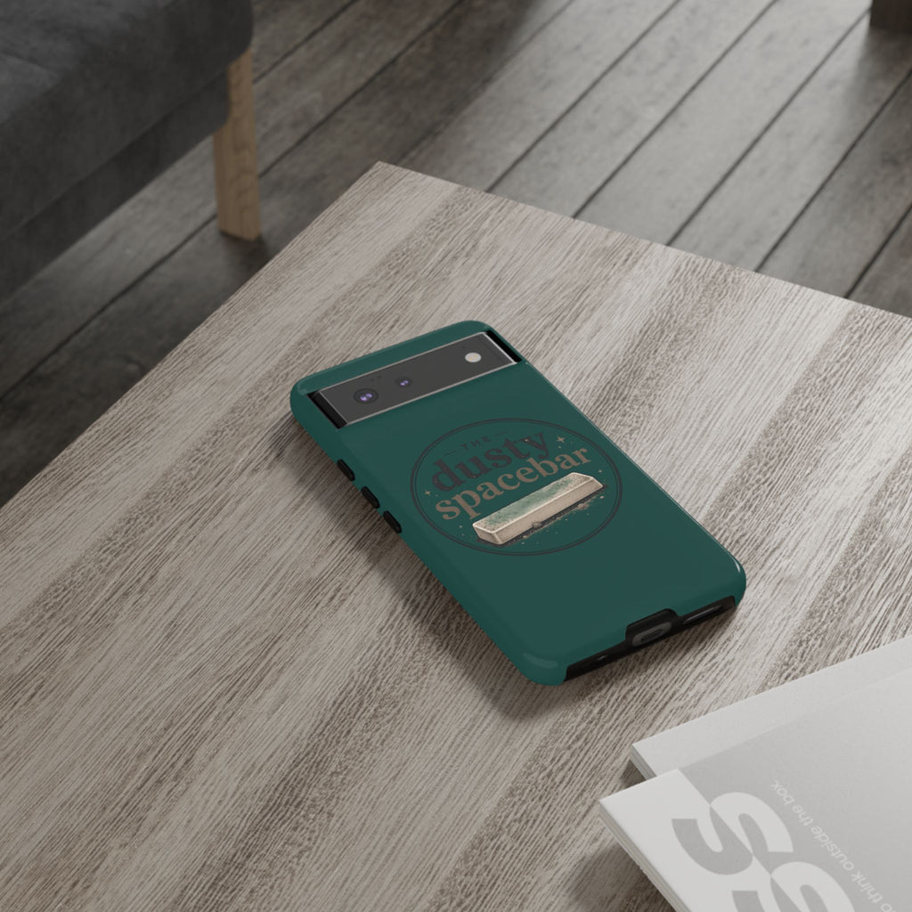 Tough Cases — Rugged Green “dusty spacebar” Phone Case