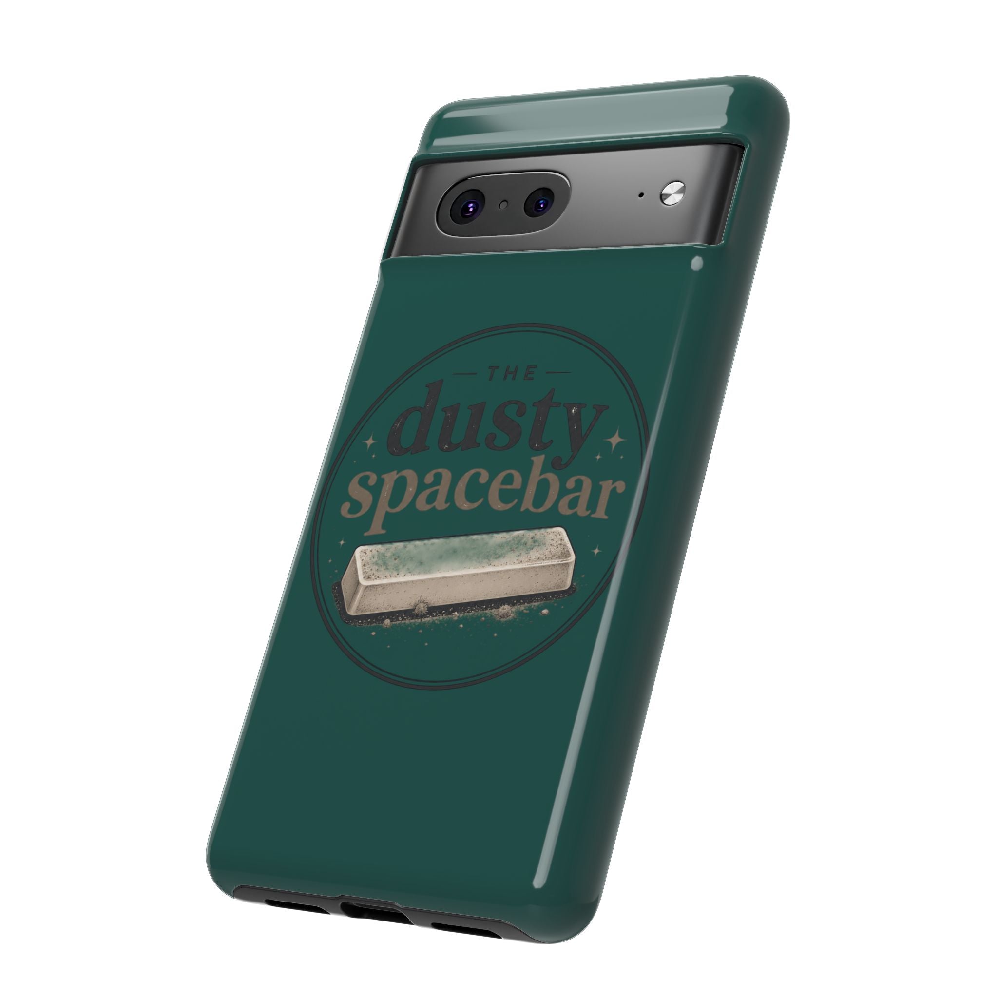 Tough Cases — Rugged Green “dusty spacebar” Phone Case