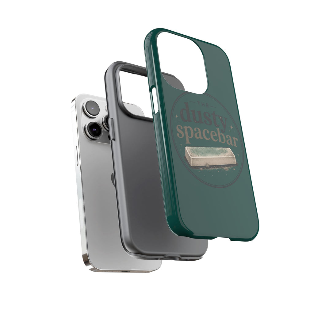 Tough Cases — Rugged Green “dusty spacebar” Phone Case