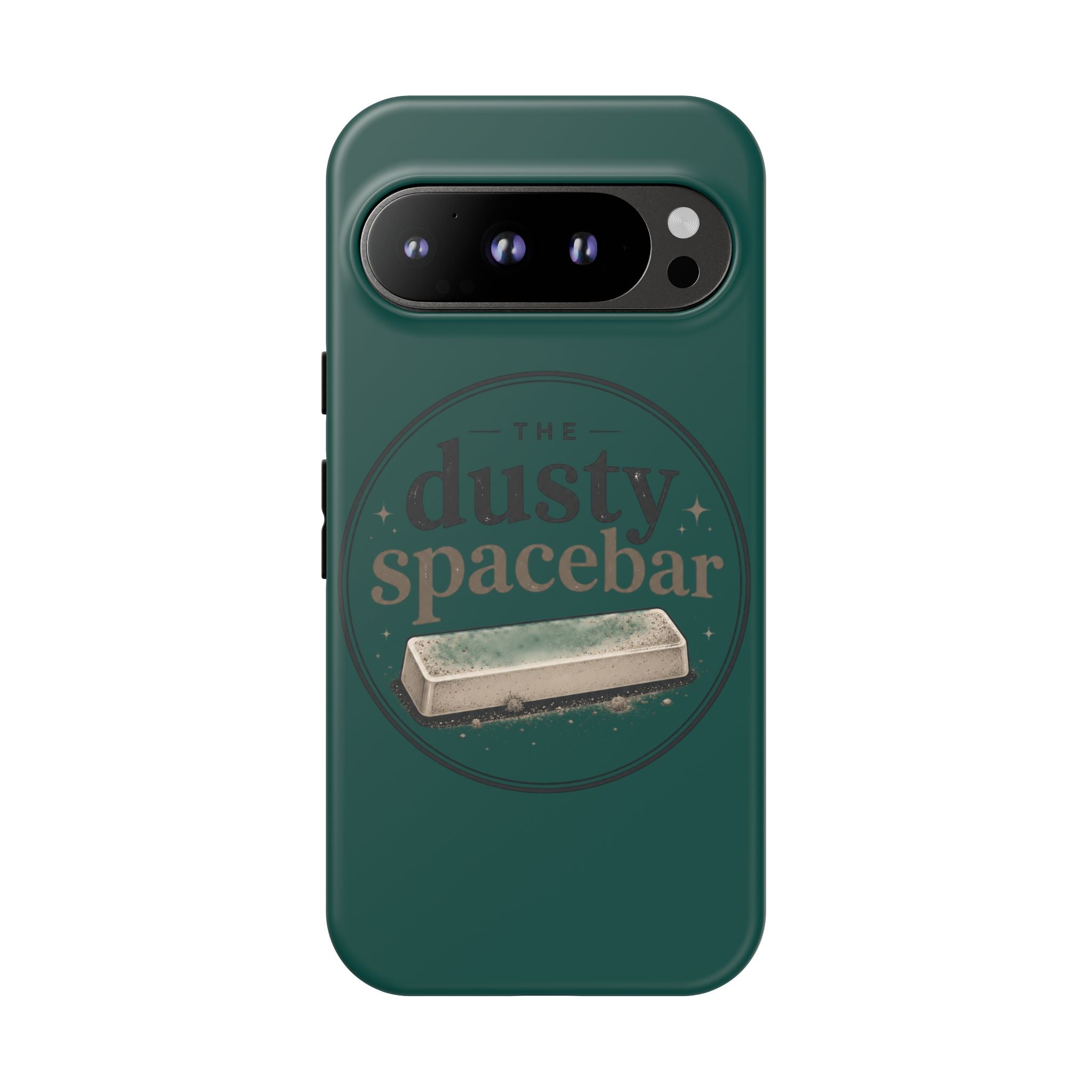 Tough Cases — Rugged Green “dusty spacebar” Phone Case