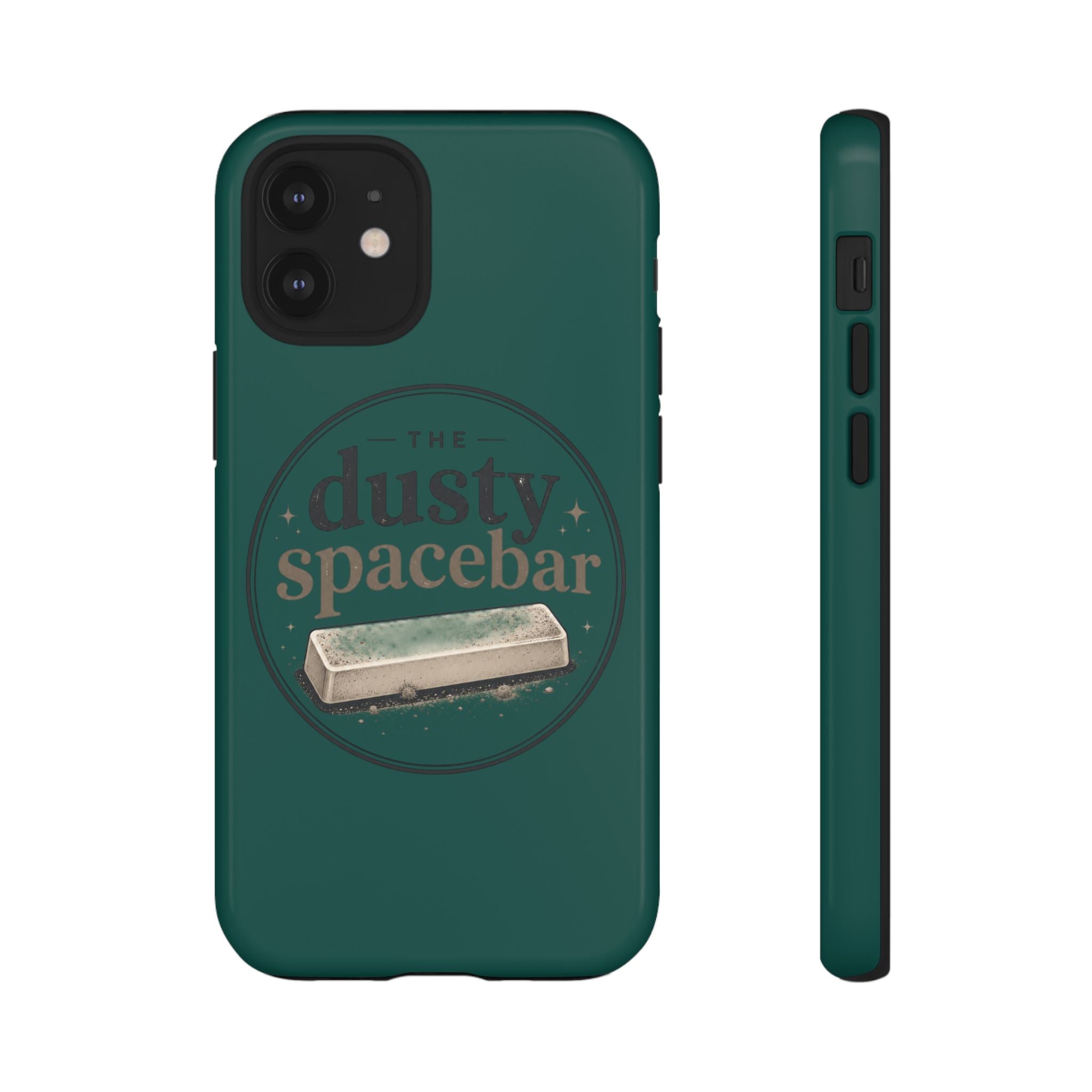 Tough Cases — Rugged Green “dusty spacebar” Phone Case