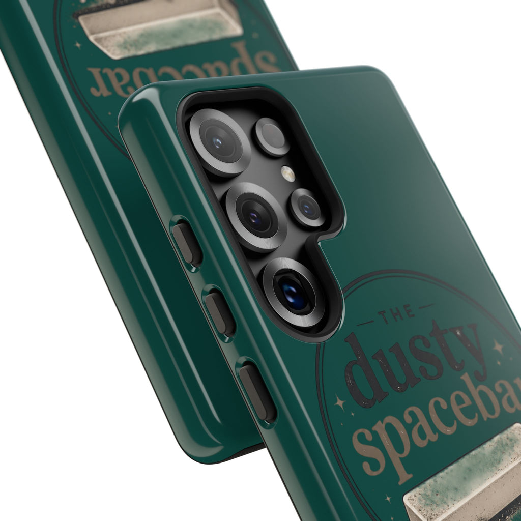 Tough Cases — Rugged Green “dusty spacebar” Phone Case