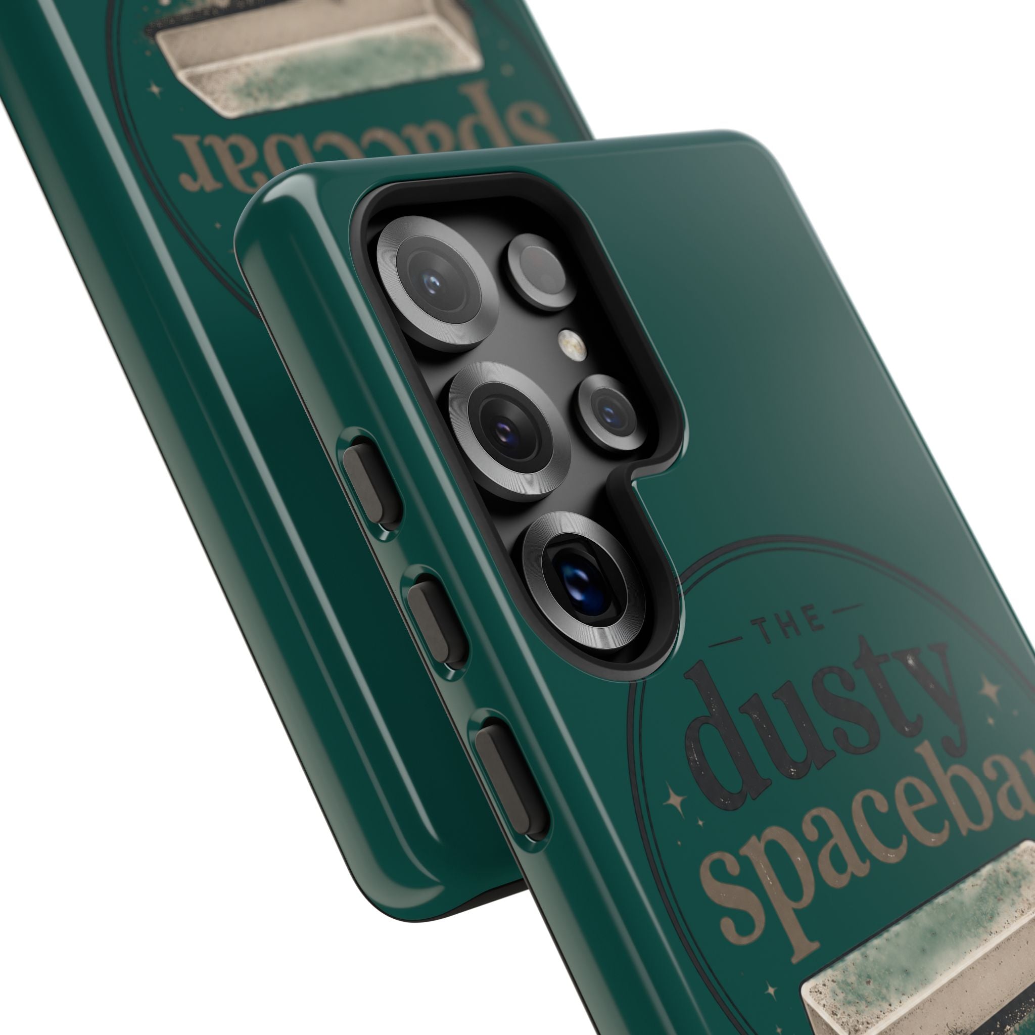 Tough Cases — Rugged Green “dusty spacebar” Phone Case