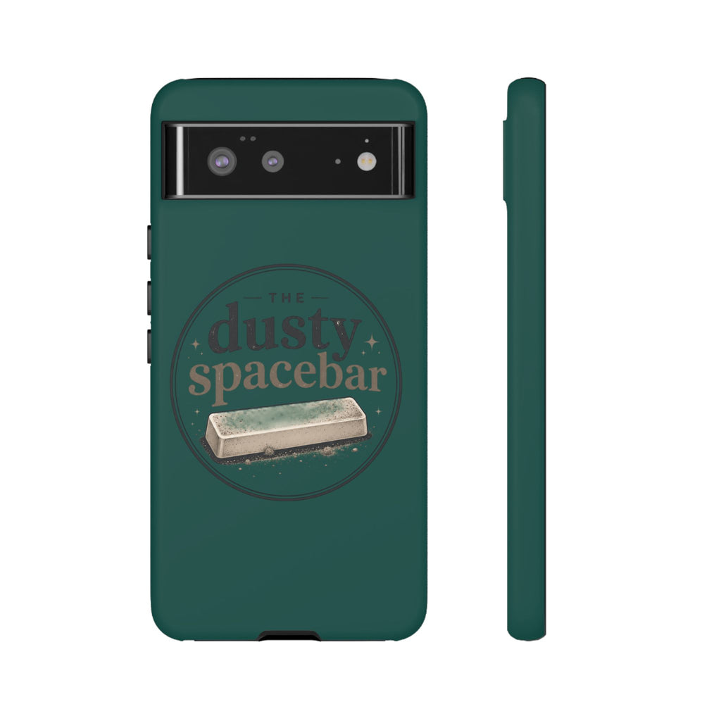 Tough Cases — Rugged Green “dusty spacebar” Phone Case